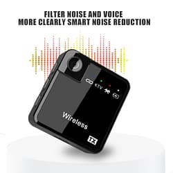 2.4G Wireless Microphone Lavalier R1 Lapel Mobile Phone Recording Shooting Short Video Radio Microphone Smart Kids Light Speaker